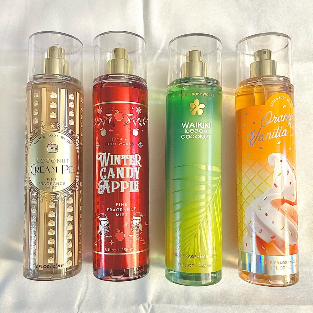 Bath & Body Works Body Sprays, Brand New lot of 4